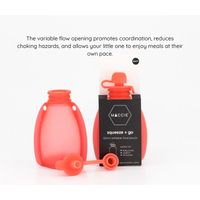 Maccie Refillable Food Pouch - Raspberry Pink